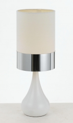 AKIRA TABLE LAMP - Wht/Chrome - Click for more info